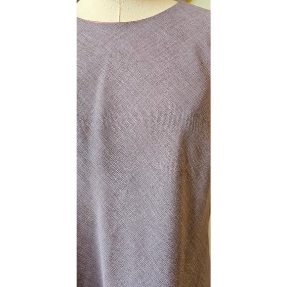 Vintage Talbots Women's Short Sleeve Shift Mini Dress Office Size 14 Lavender - Picture 2 of 8